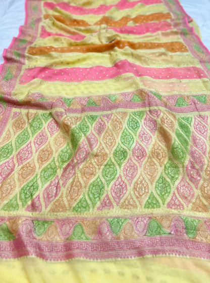 Pure Khaddi Georgette Saree