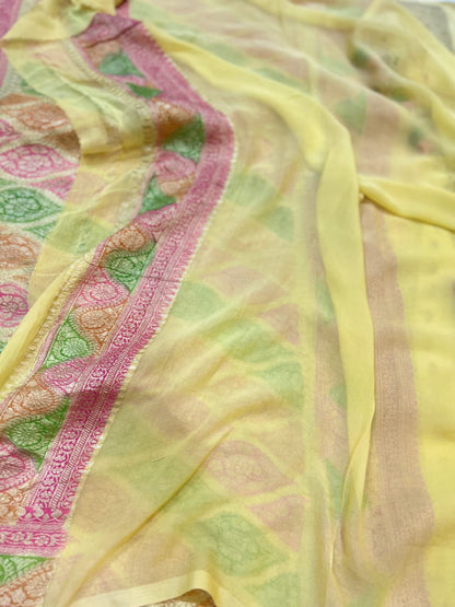 Pure Khaddi Georgette Saree