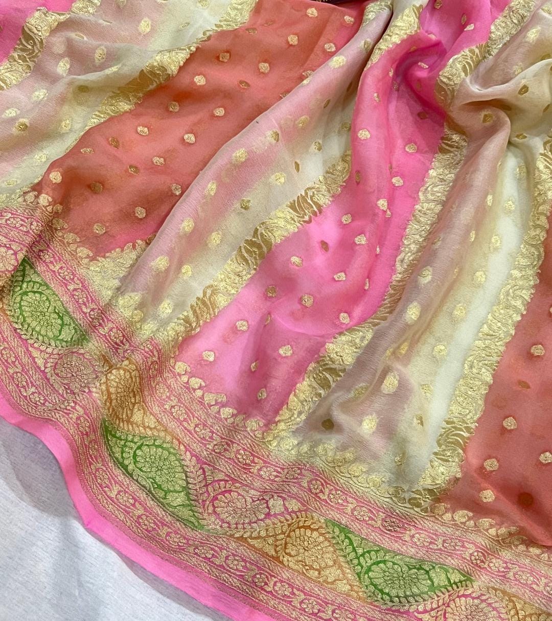 Pure Khaddi Georgette Saree