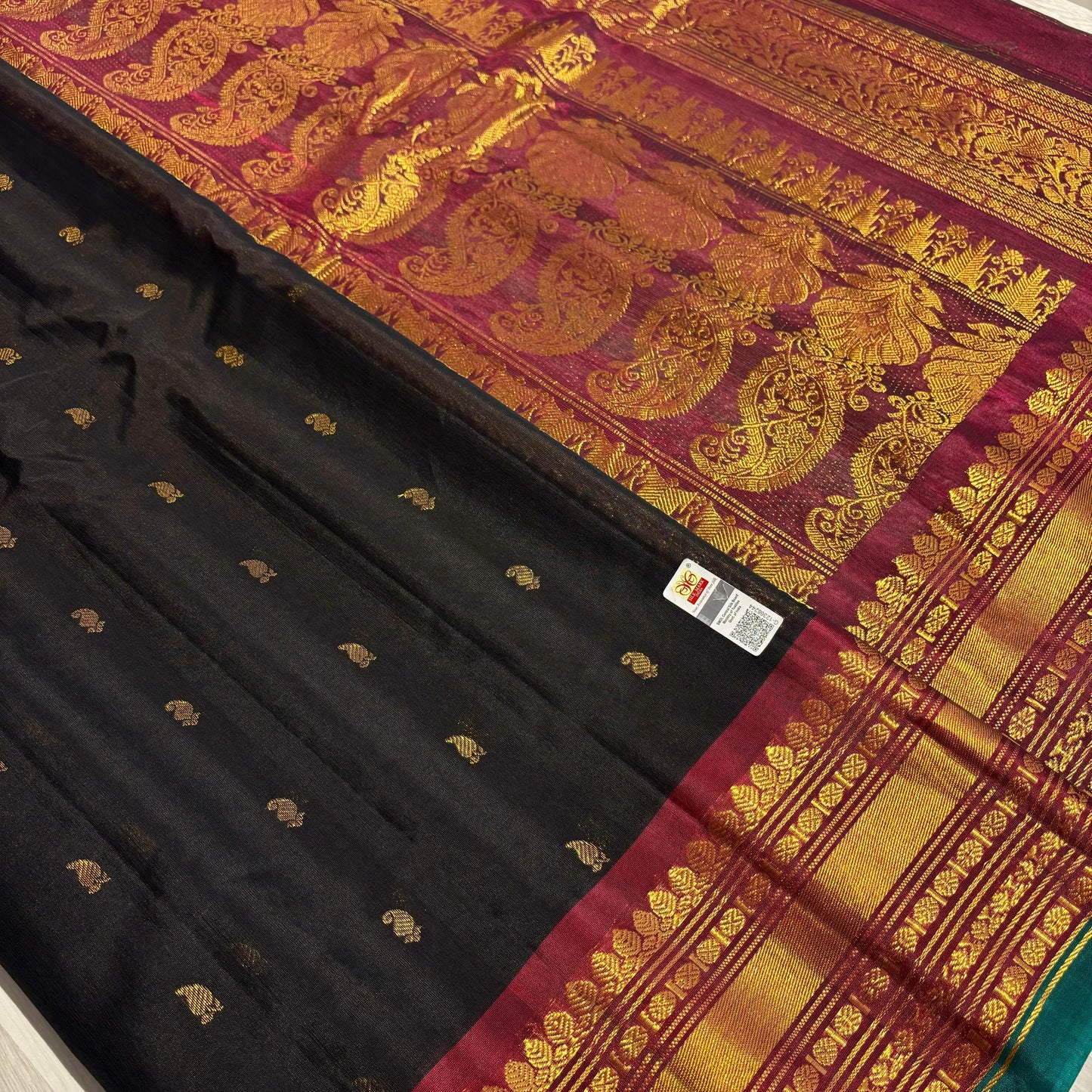 Pure Silk Gadwal Saree