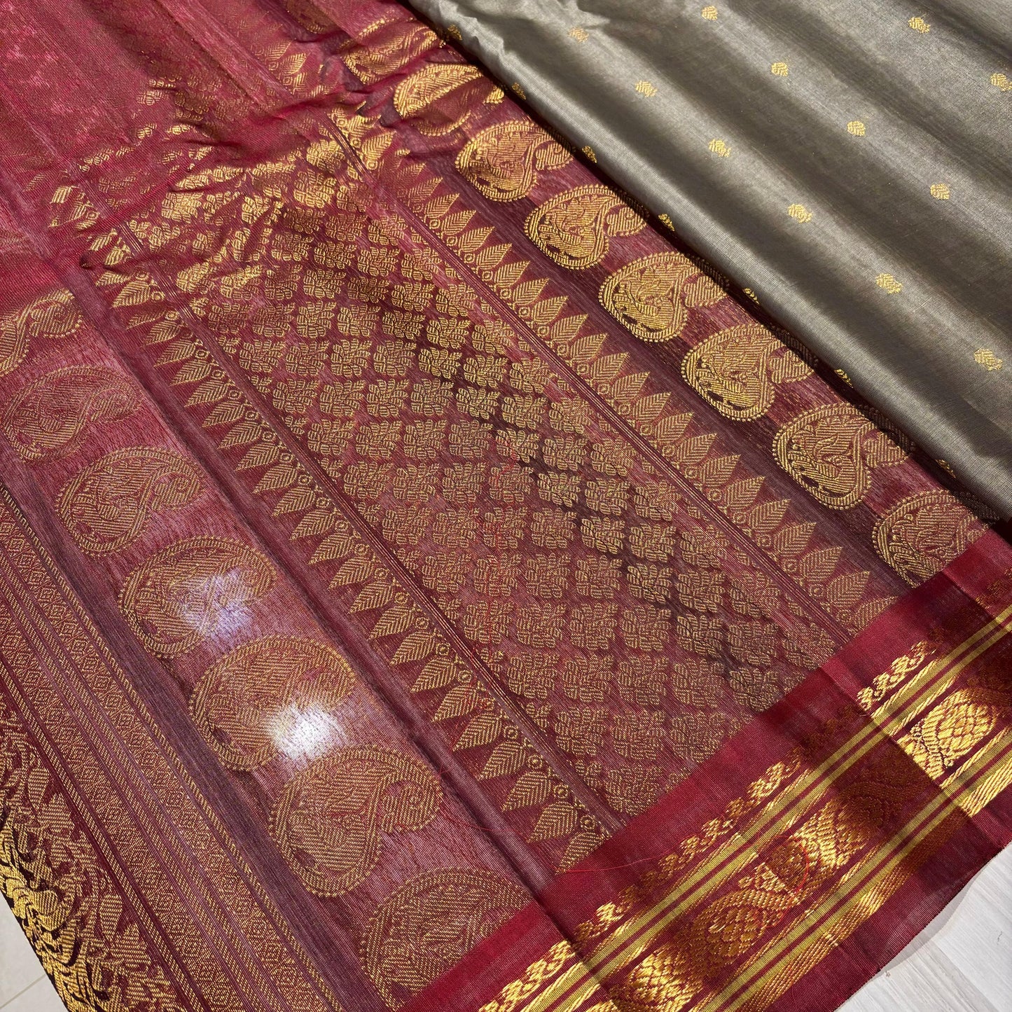 Pure Silk Gadwal Saree