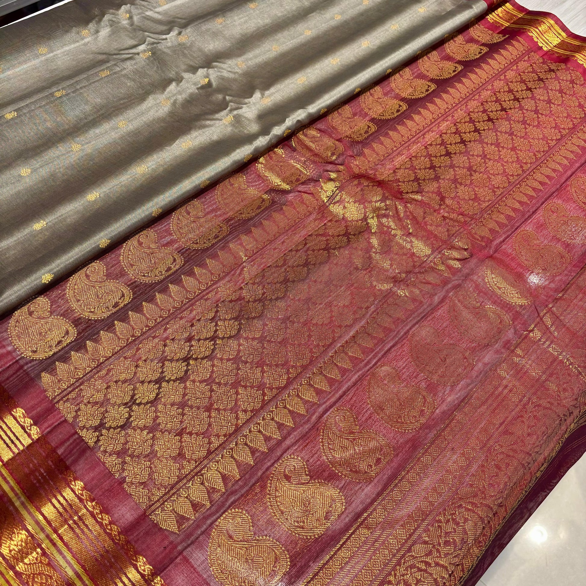 Pure Silk Gadwal Saree