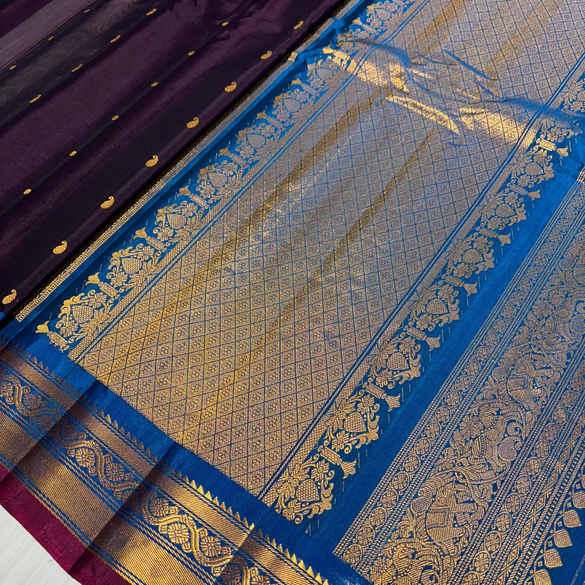 Pure Silk Gadwal Saree