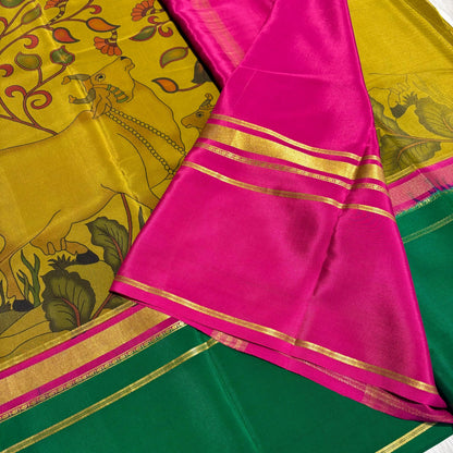 Printed Mysore Silk Saree