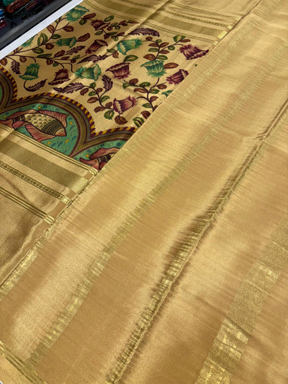 Printed Mysore Silk Saree