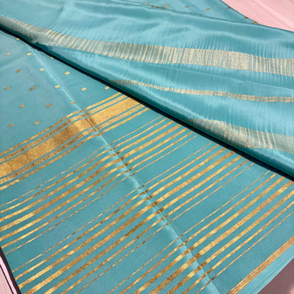 Printed Mysore Silk Saree