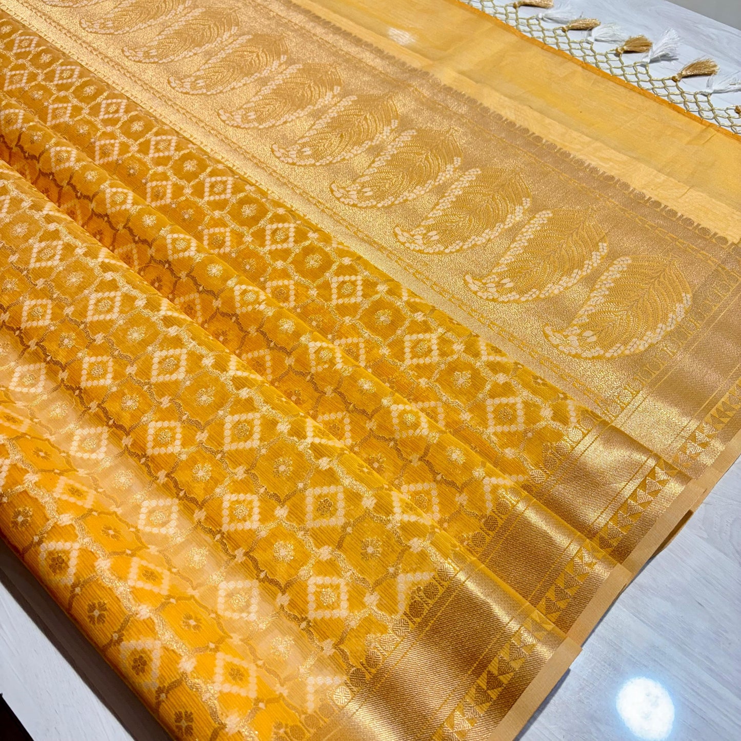 Banarasi Soft Tissue Organza Saree