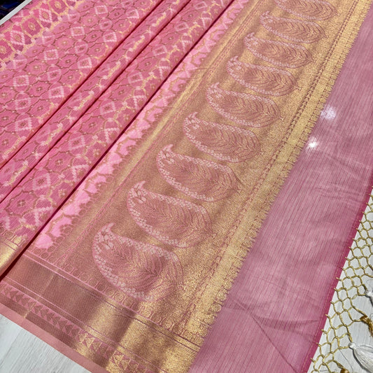 Banarasi Soft Tissue Organza Saree