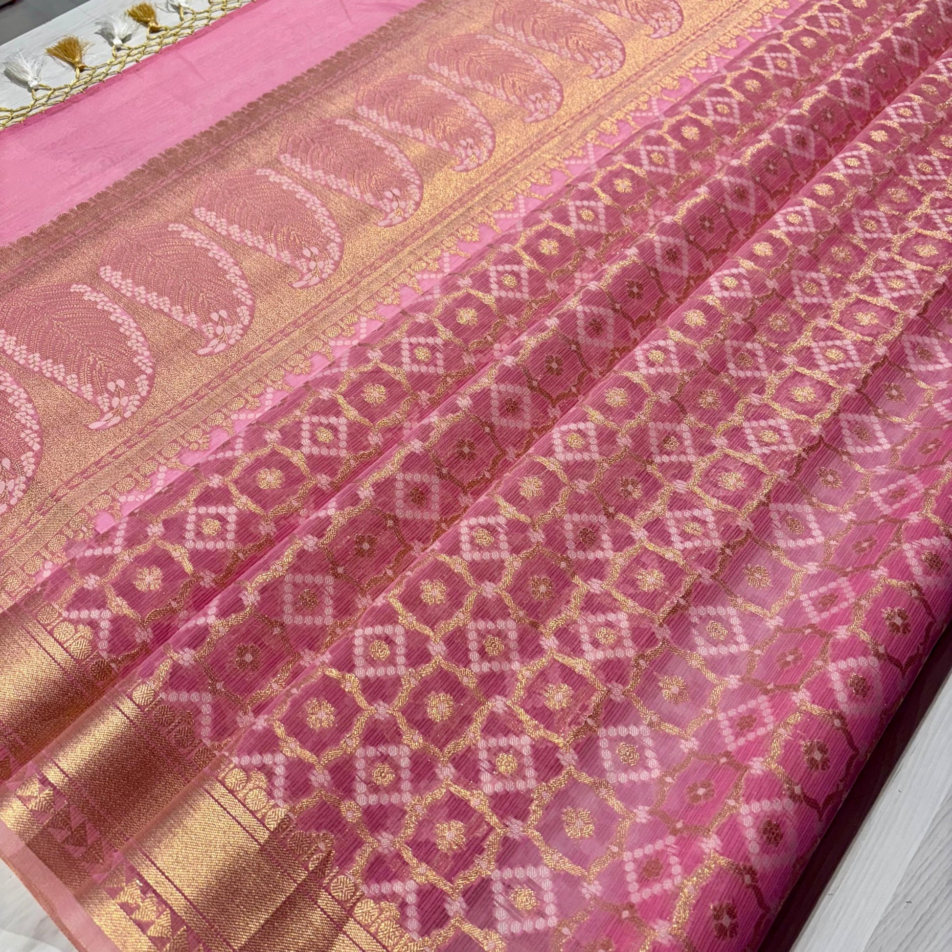 Banarasi Soft Tissue Organza Saree