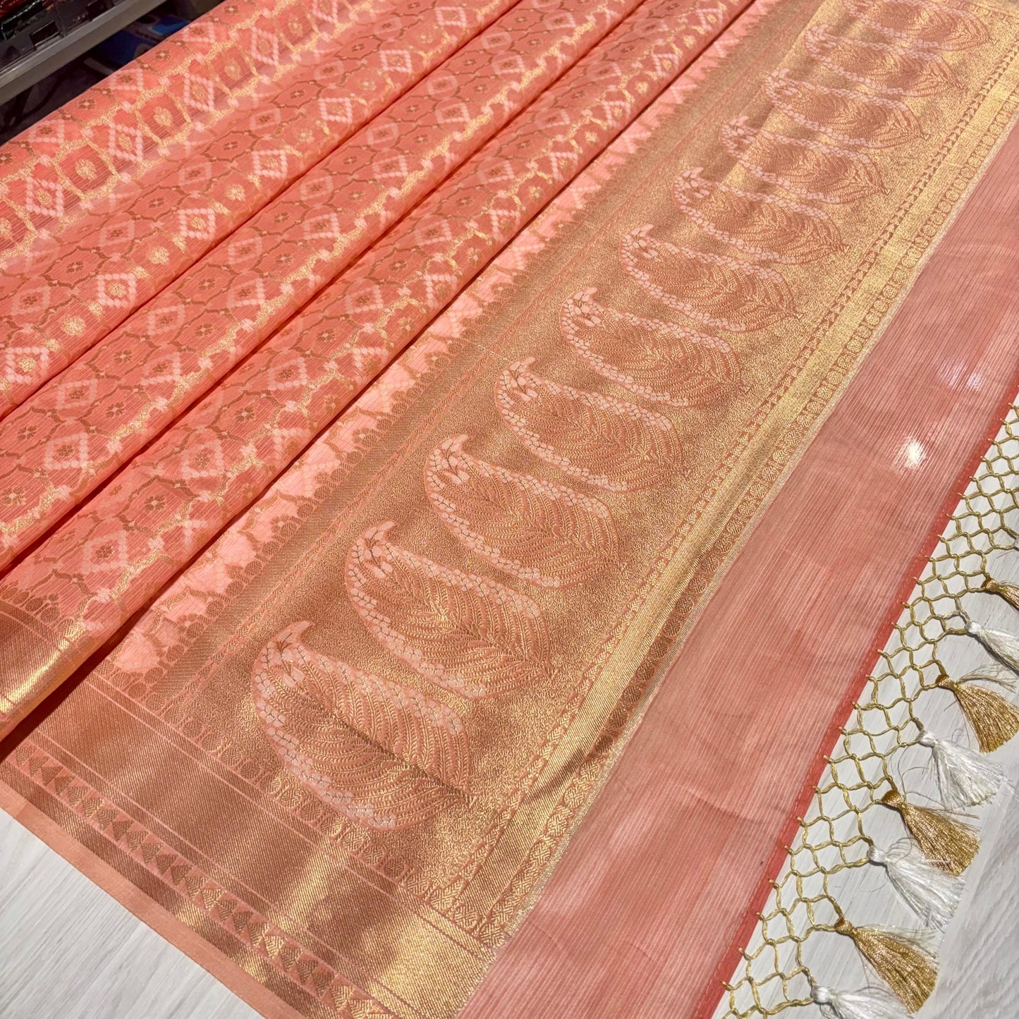 Banarasi Soft Tissue Organza Saree