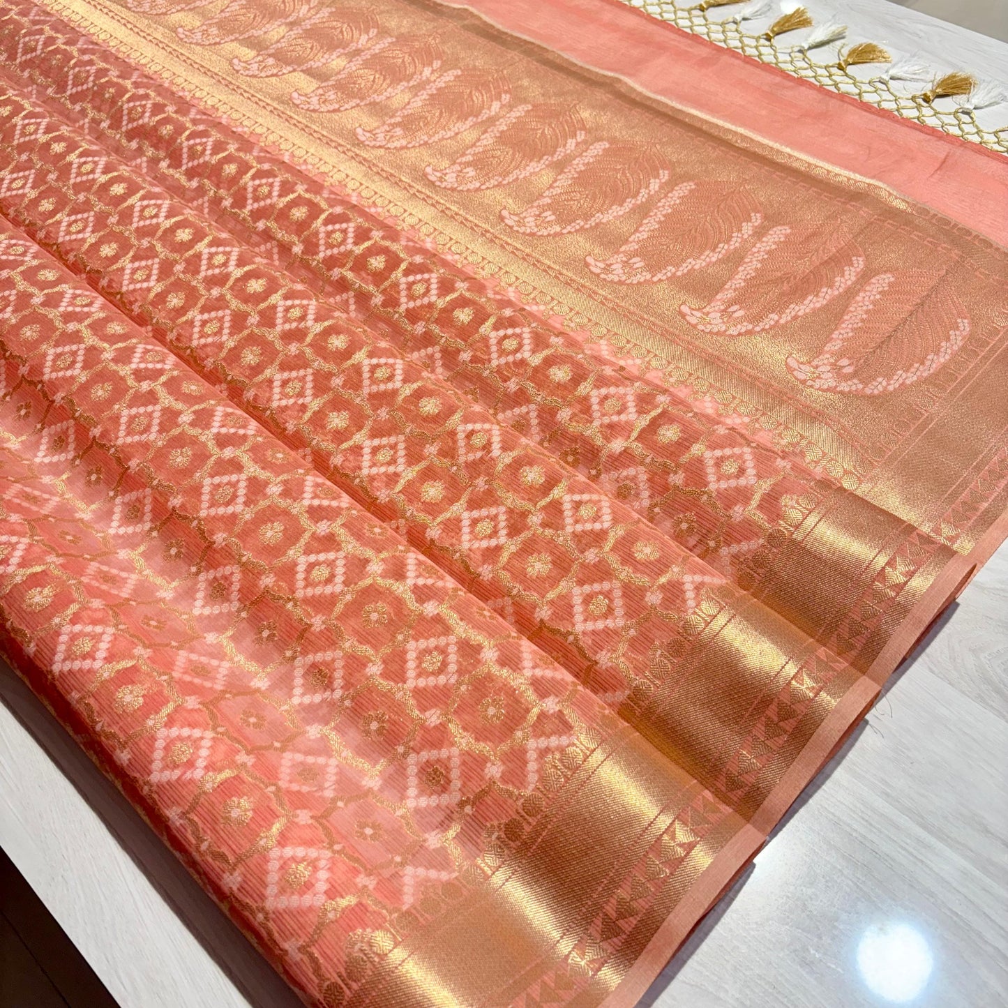 Banarasi Soft Tissue Organza Saree