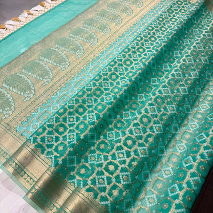 Banarasi Soft Tissue Organza Saree