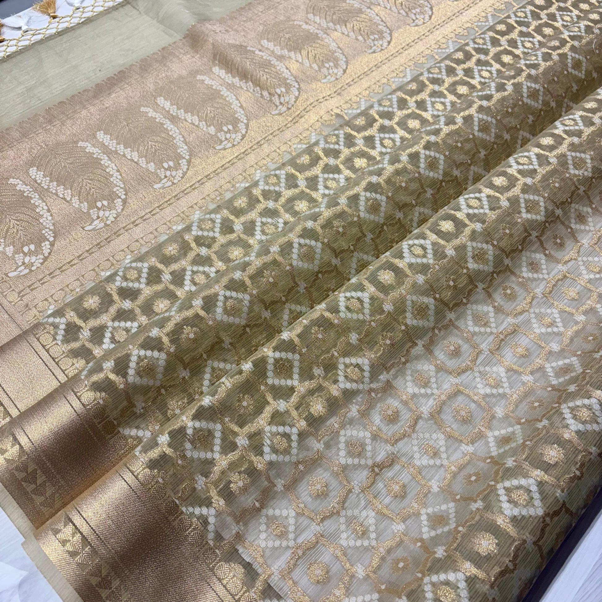 Banarasi Soft Tissue Organza Saree