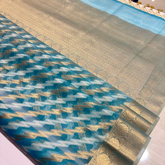 Banarasi Soft Tissue Organza Saree