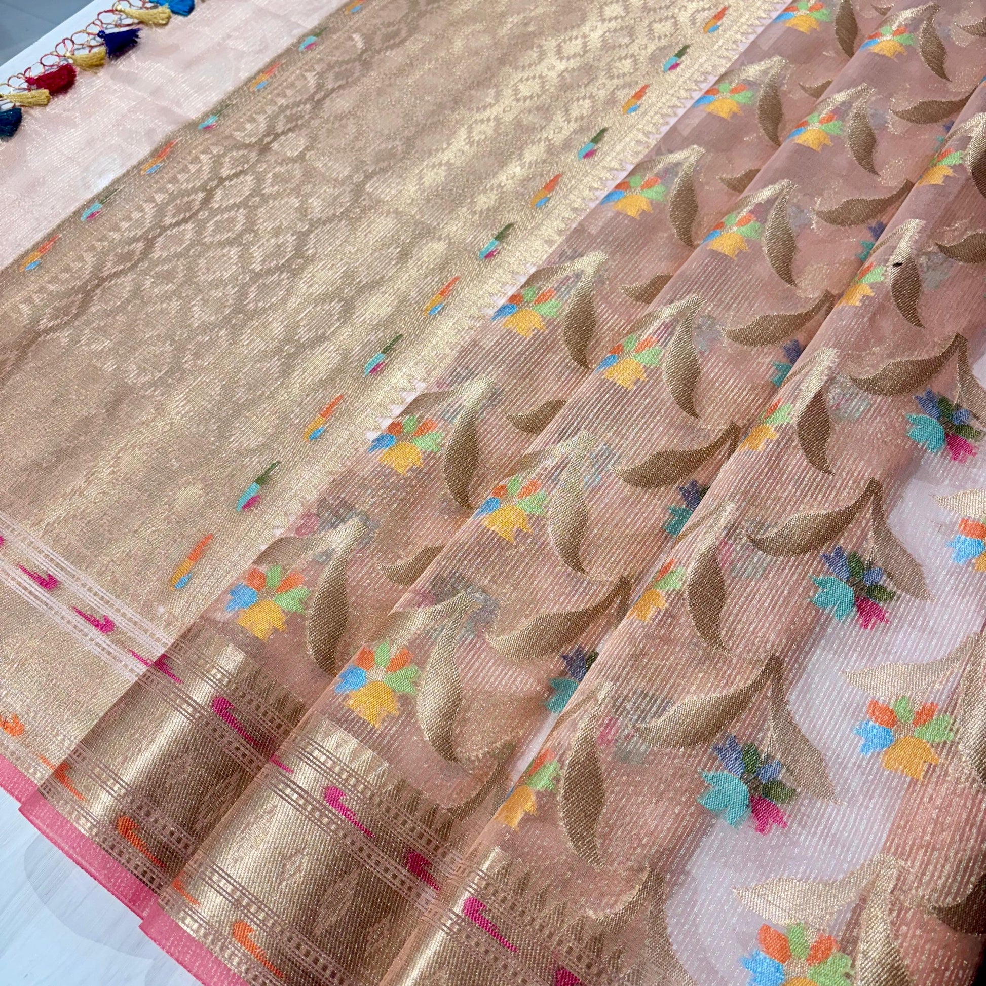 Banarasi Soft Tissue Organza Saree