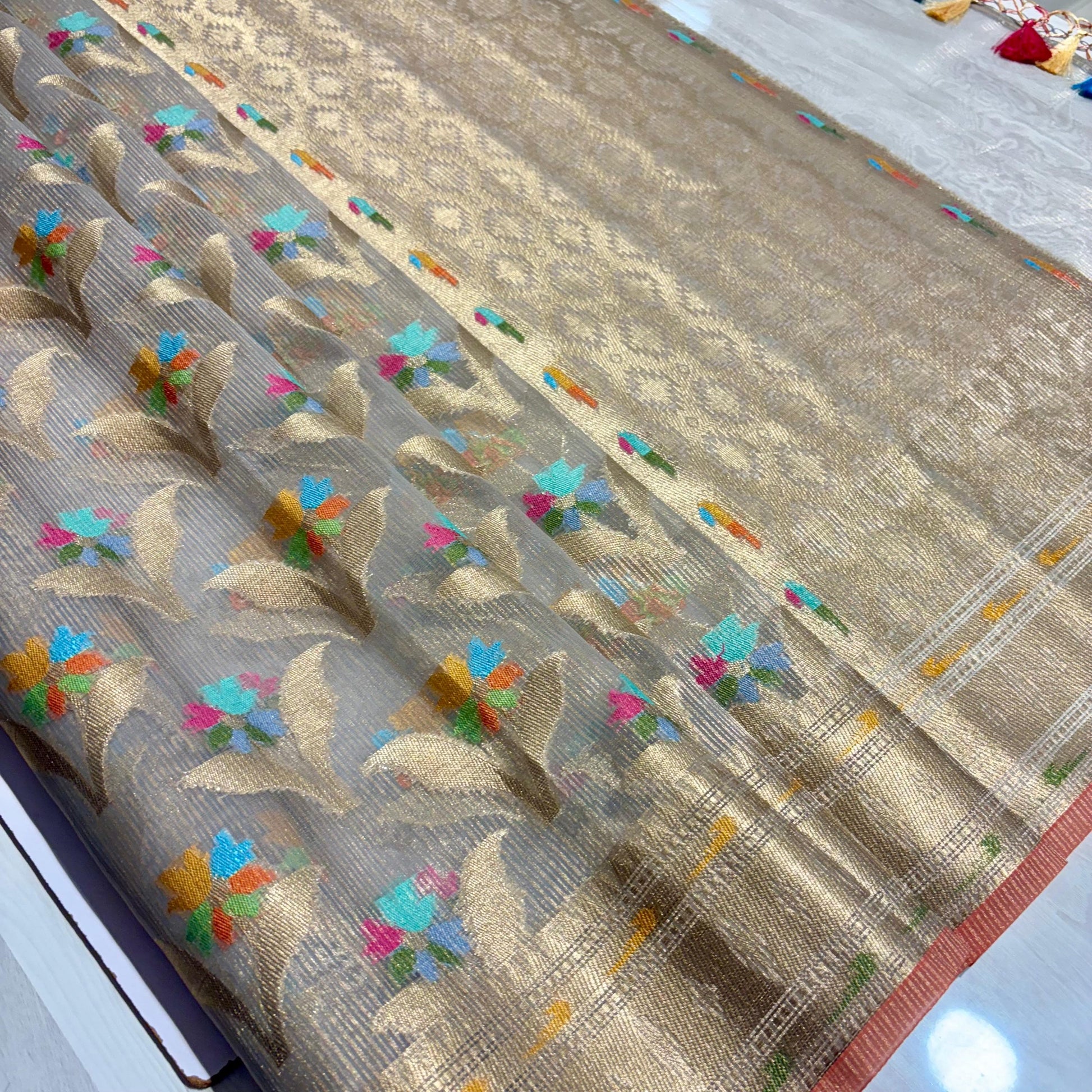 Banarasi Soft Tissue Organza Saree