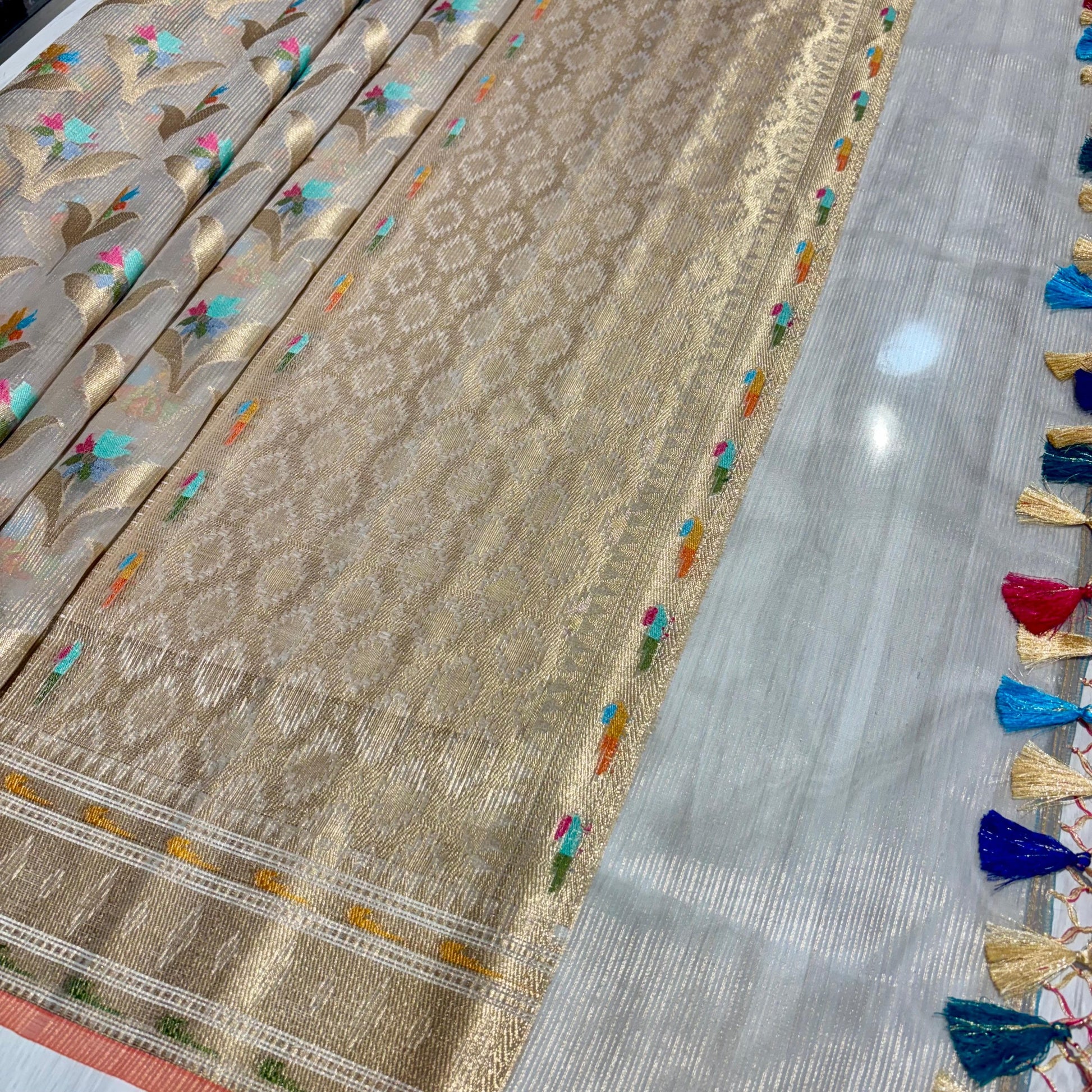 Banarasi Soft Tissue Organza Saree