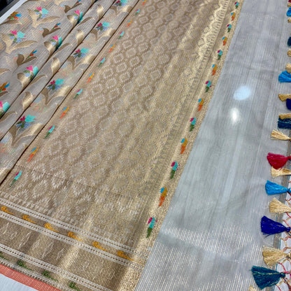 Banarasi Soft Tissue Organza Saree