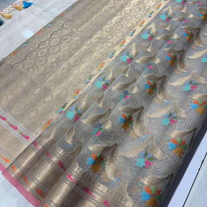 Banarasi Soft Tissue Organza Saree