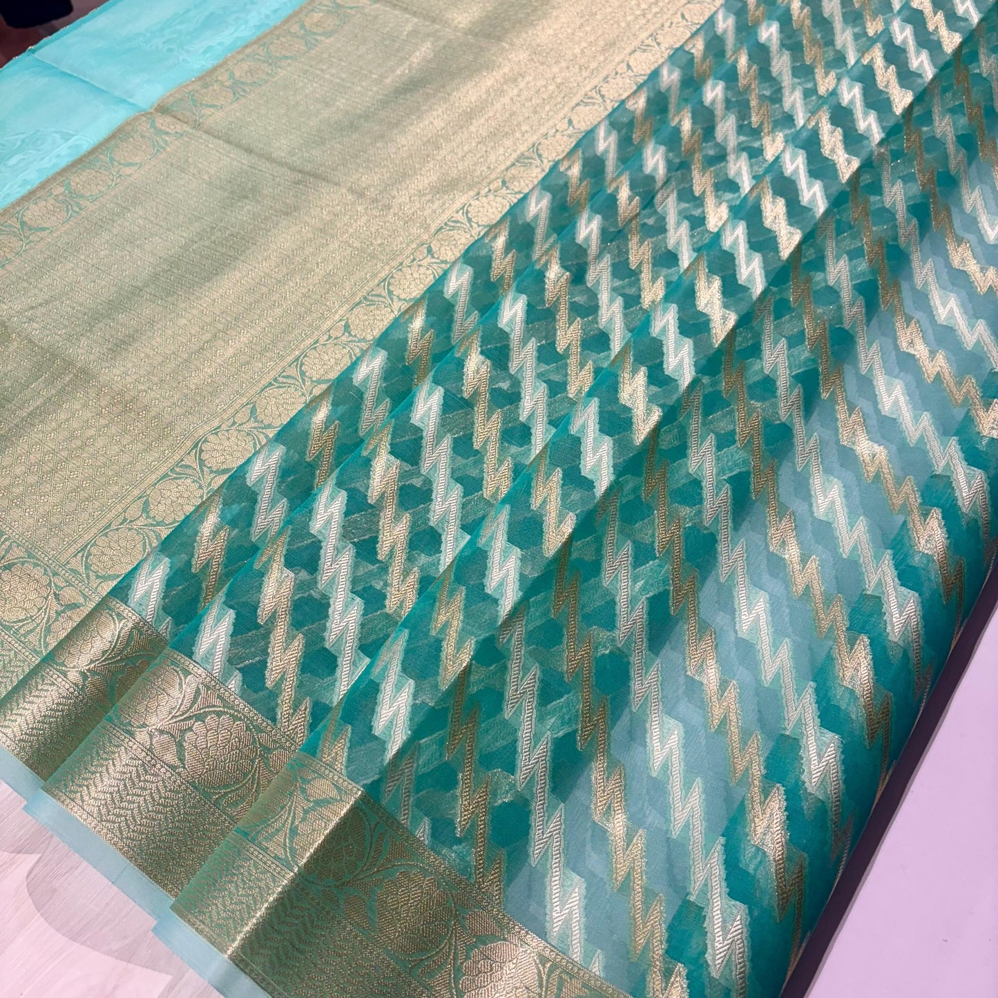 Banarasi Soft Tissue Organza Saree