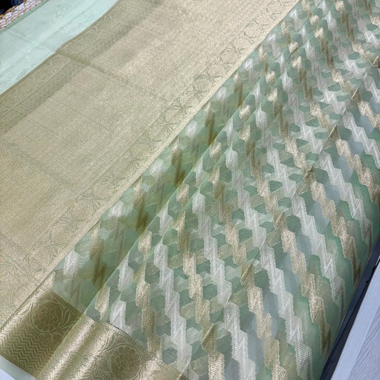 Banarasi Soft Tissue Organza Saree