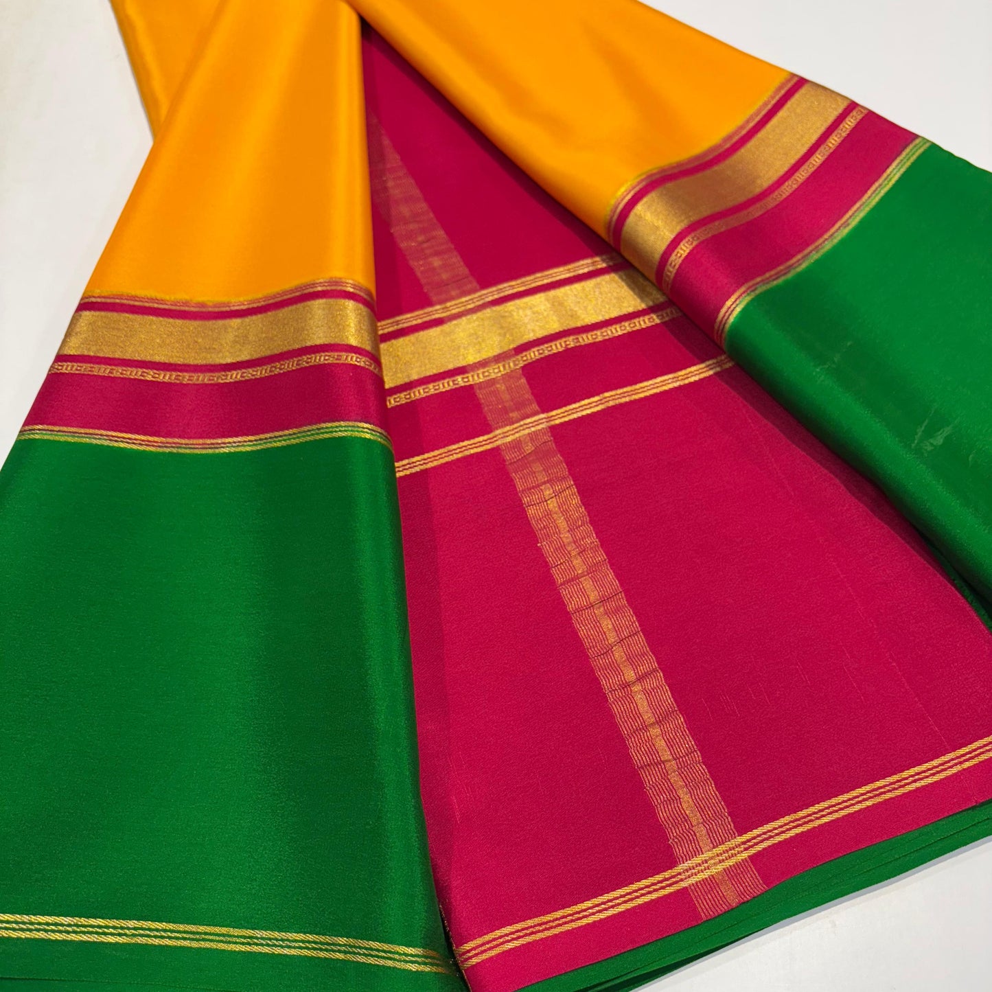 3D Mysore Silk Saree