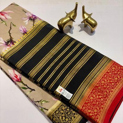 3D Mysore Silk Saree