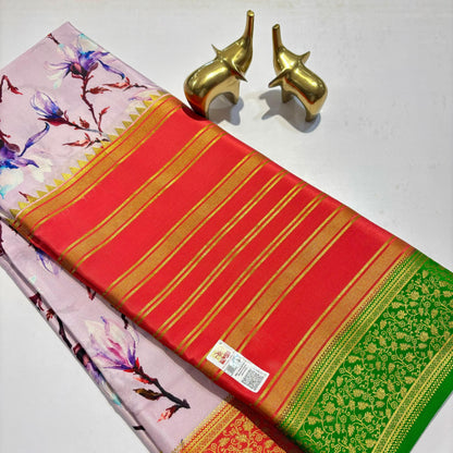 3D Mysore Silk Saree