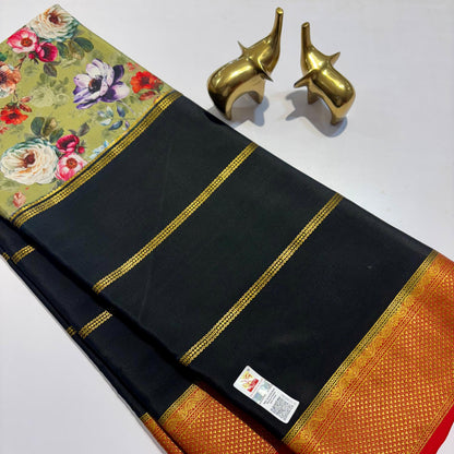 3D Mysore Silk Saree