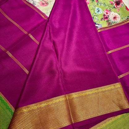 3D Mysore Silk Saree