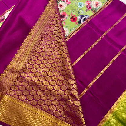 3D Mysore Silk Saree