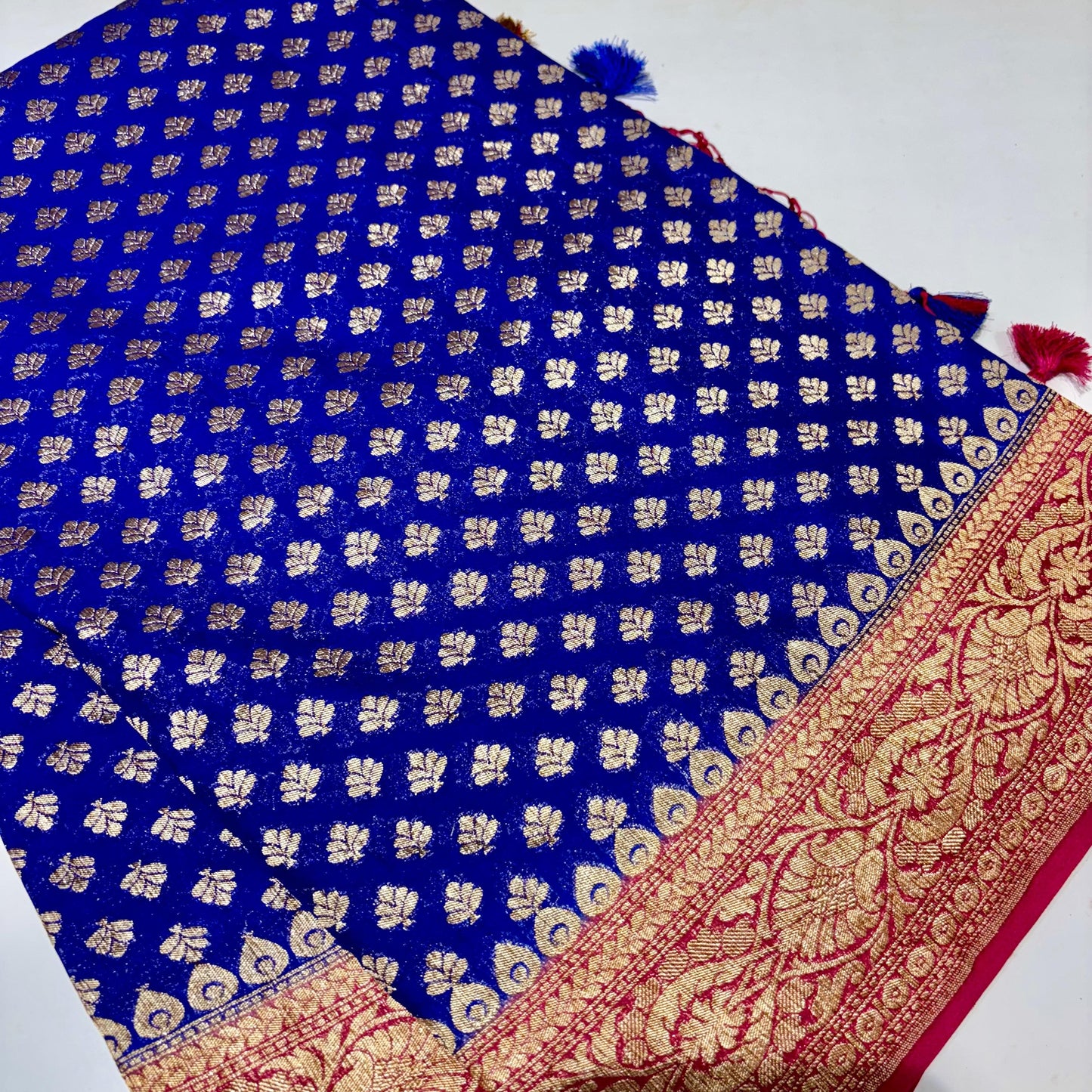 Pure Khadi Georgette Saree