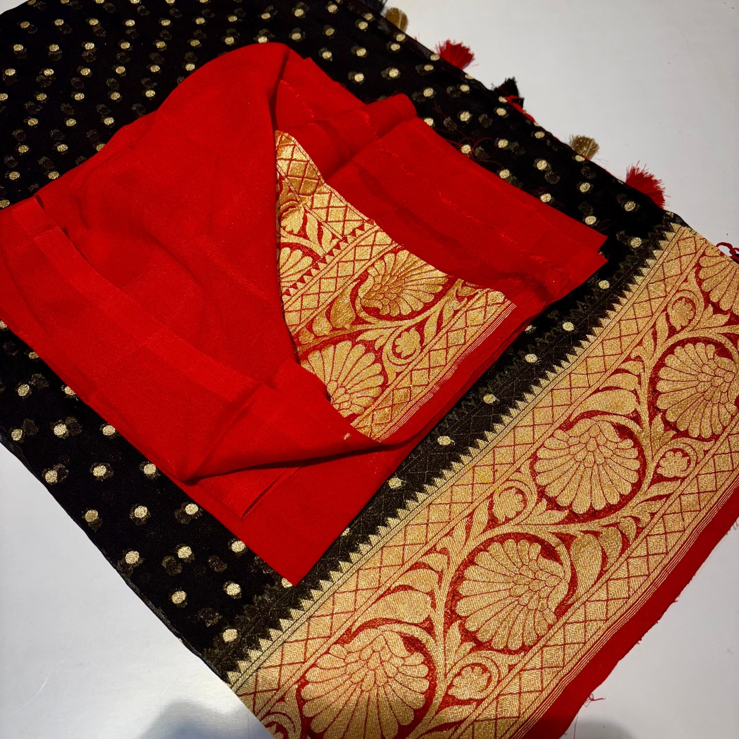 Pure Khadi Georgette Saree