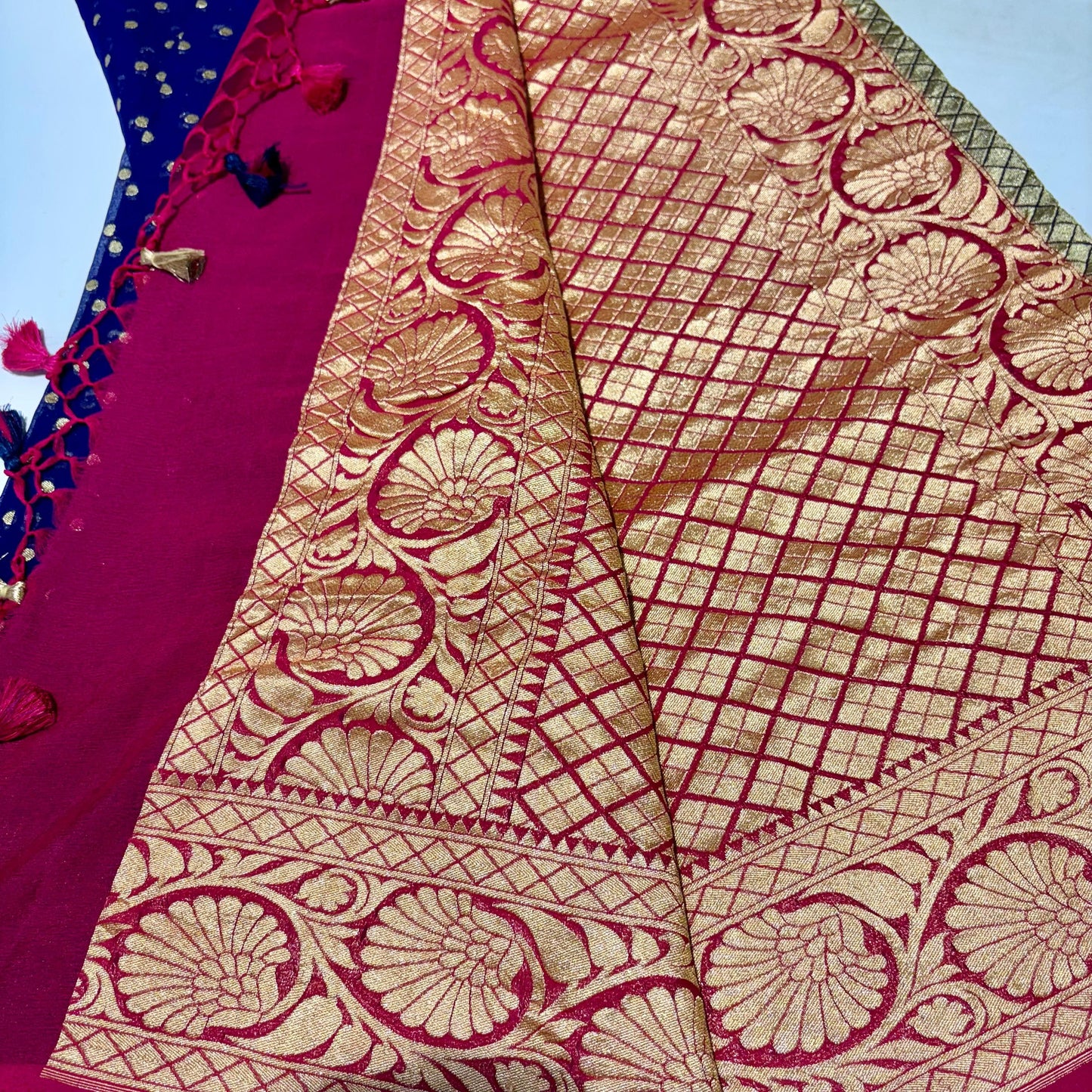 Pure Khadi Georgette Saree