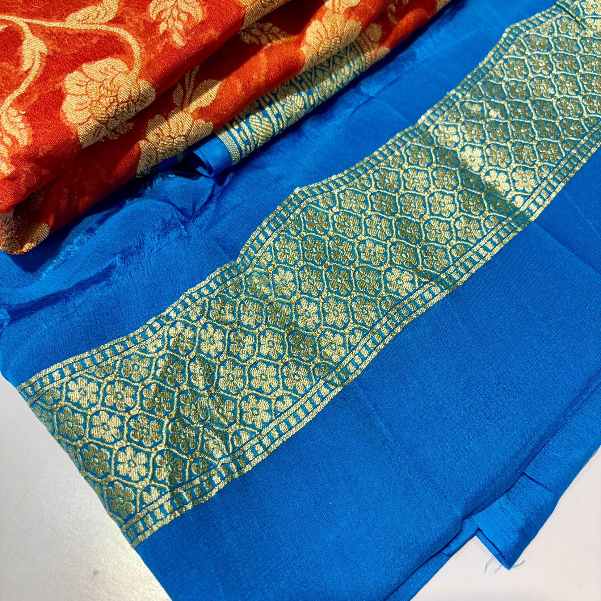 Pure Khadi Georgette Saree