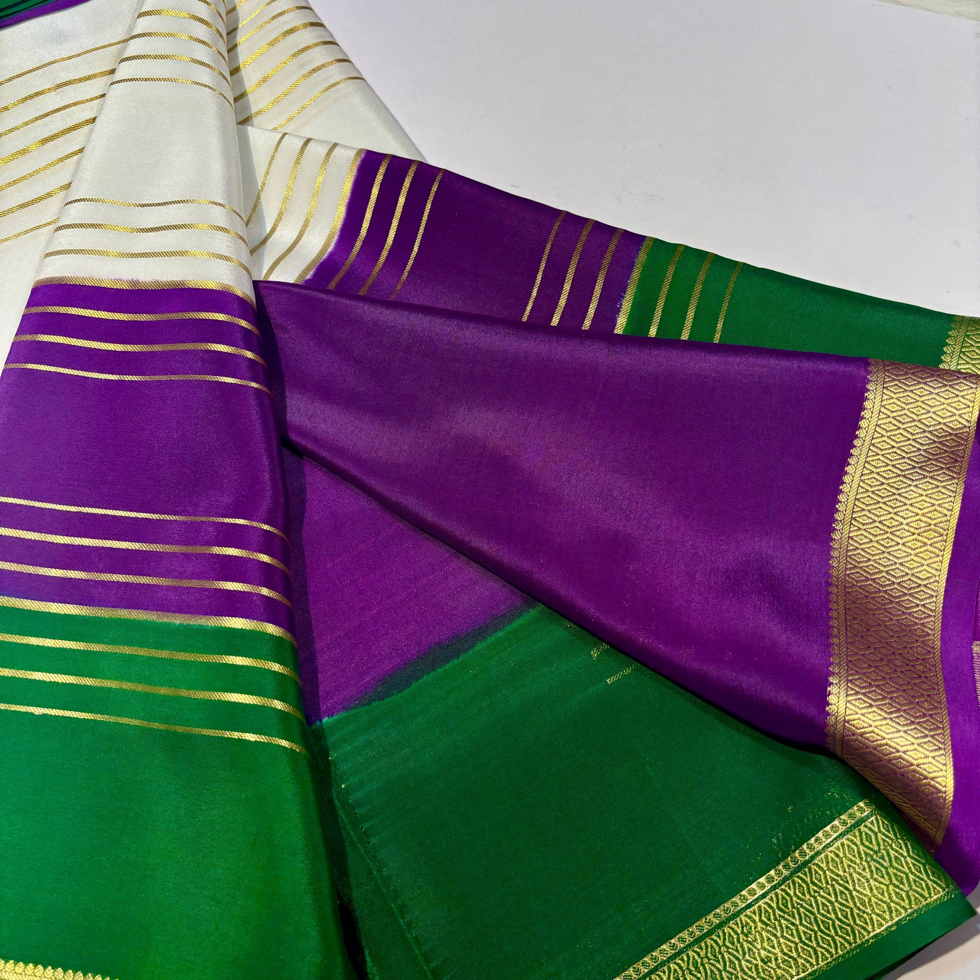 3D Mysore Silk Saree