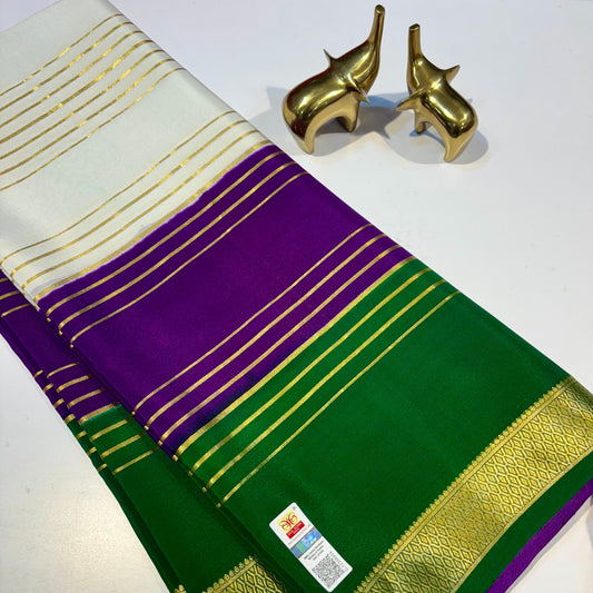 3D Mysore Silk Saree