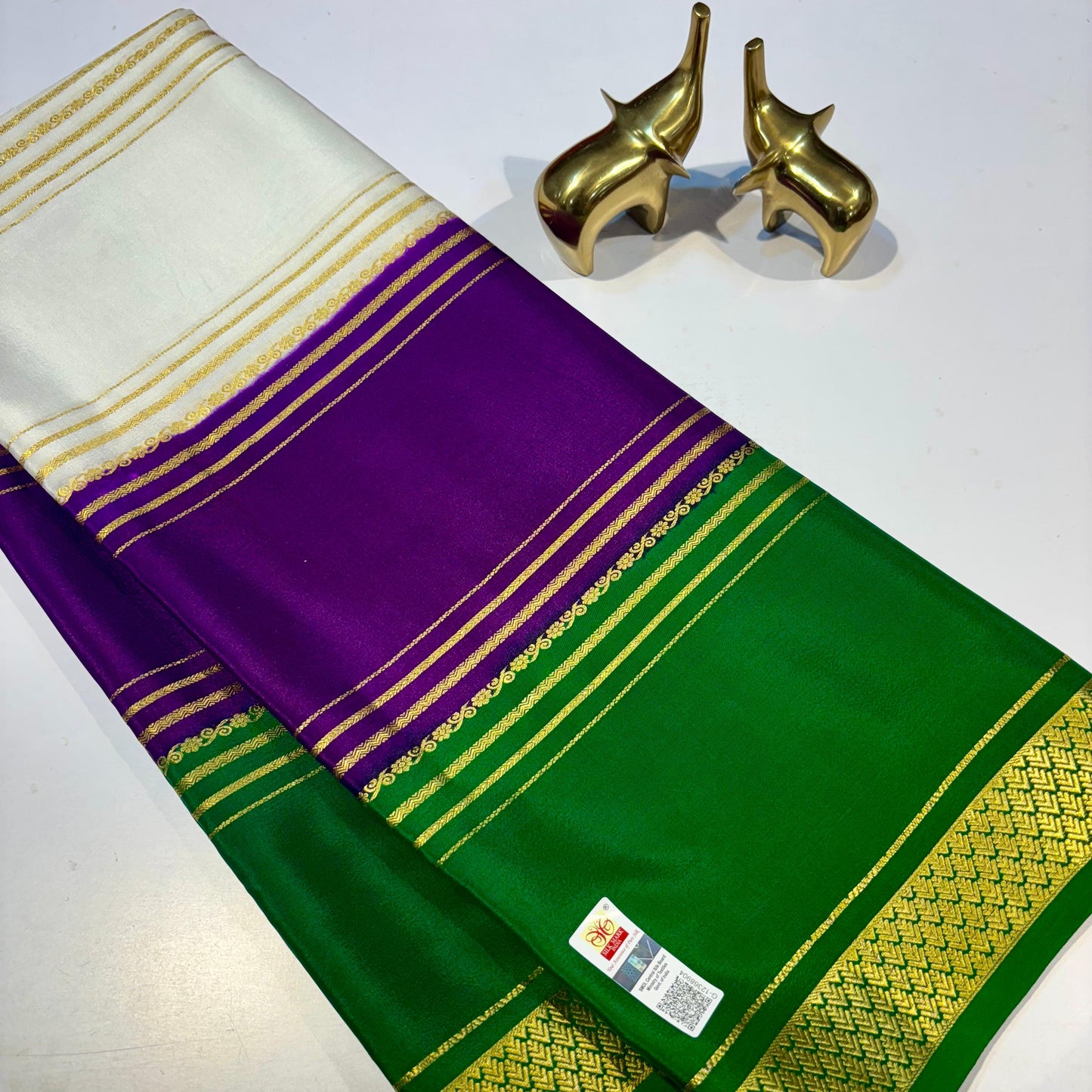 3D Mysore Silk Saree