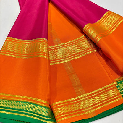 3D Mysore Silk Saree