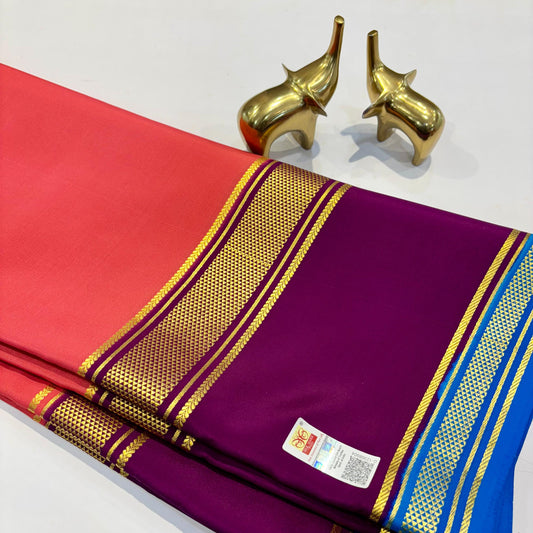 3D Mysore Silk Saree