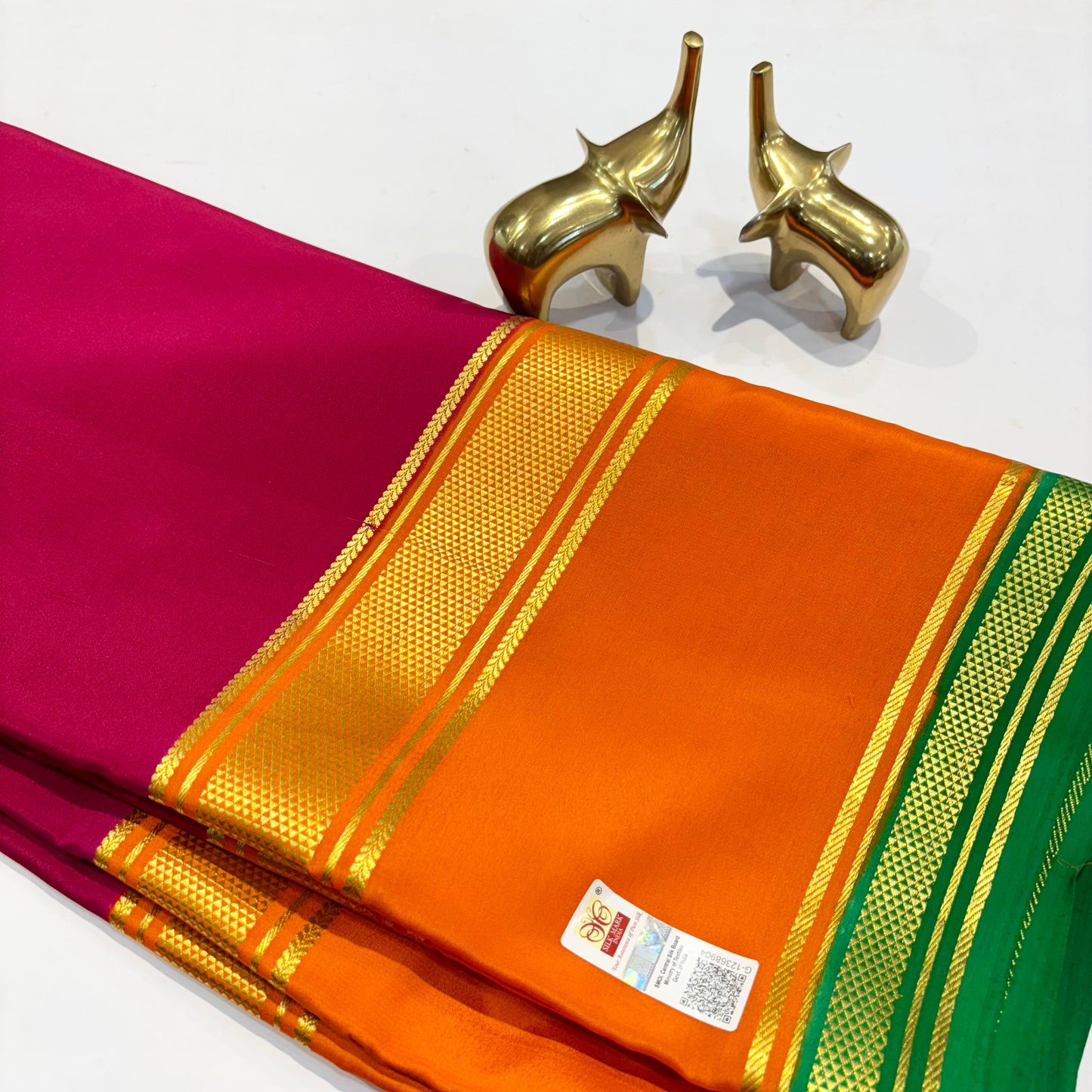 3D Mysore Silk Saree