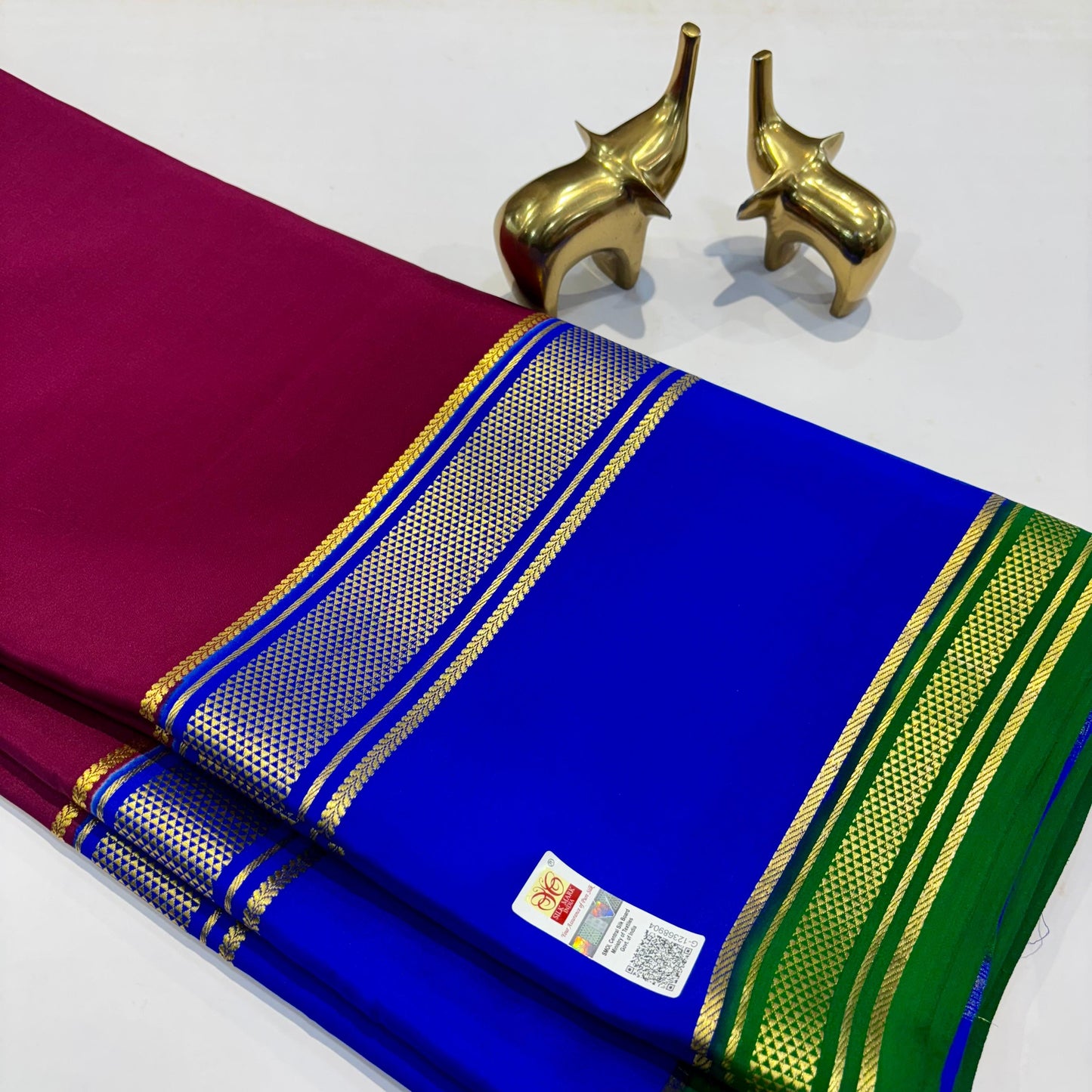 3D Mysore Silk Saree