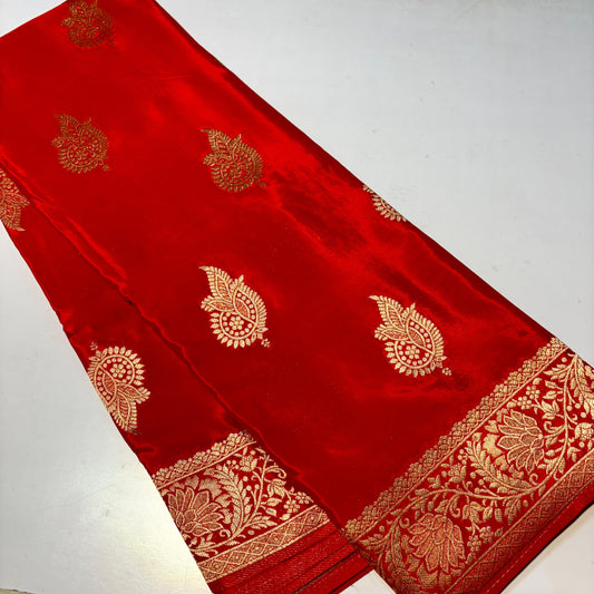 Designer Crepe Banaras Saree