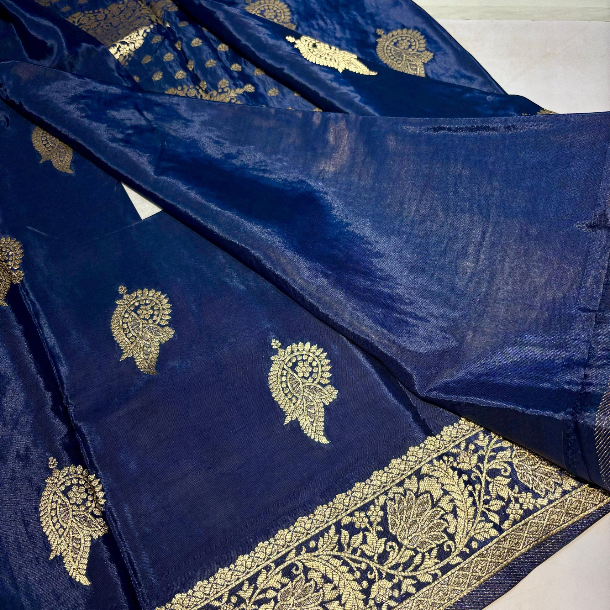 Designer Crepe Banaras Saree