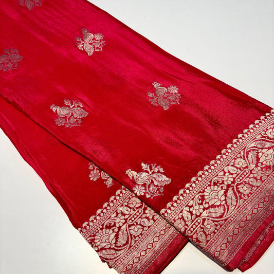 Designer Crepe Banaras Saree