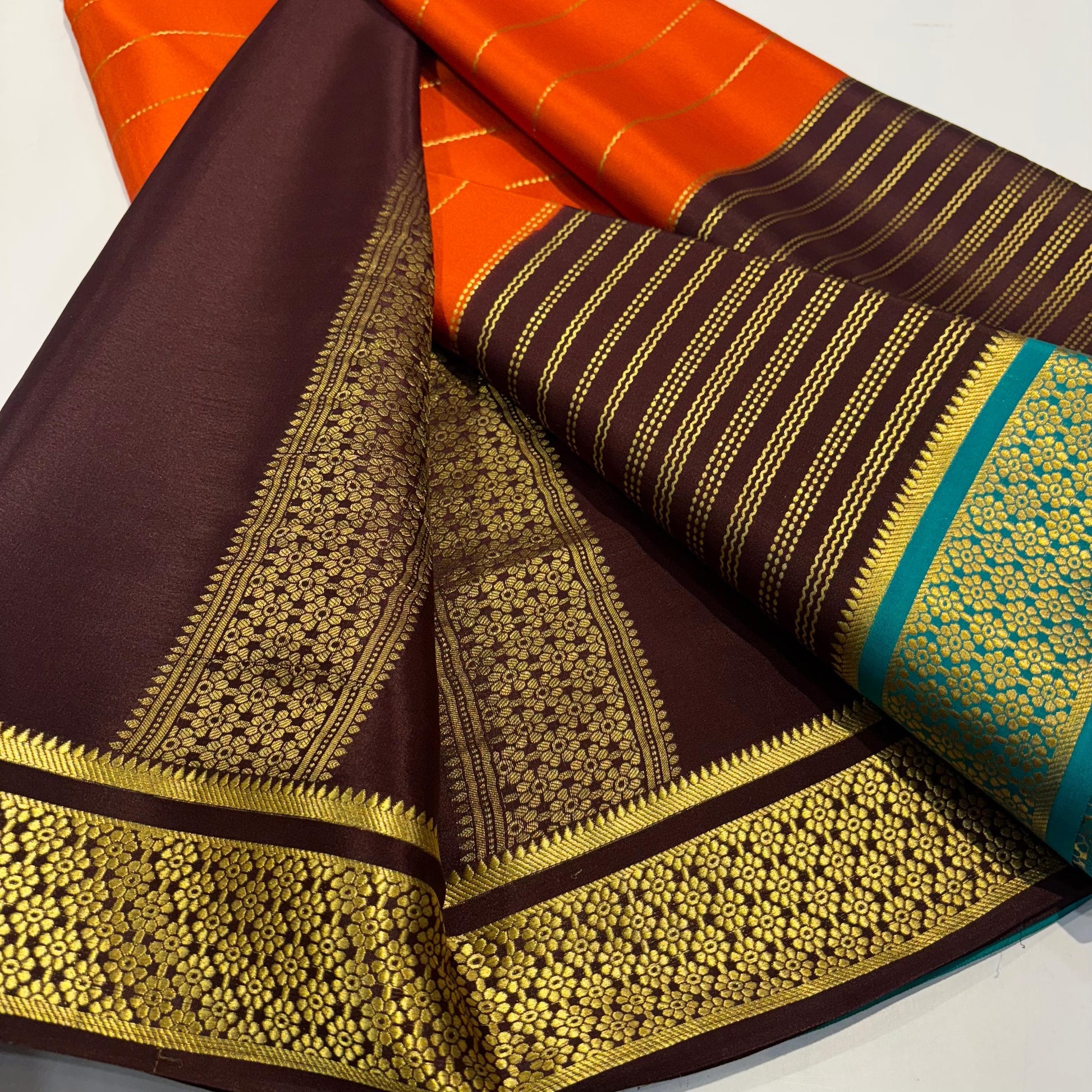 3D Mysore Silk Saree