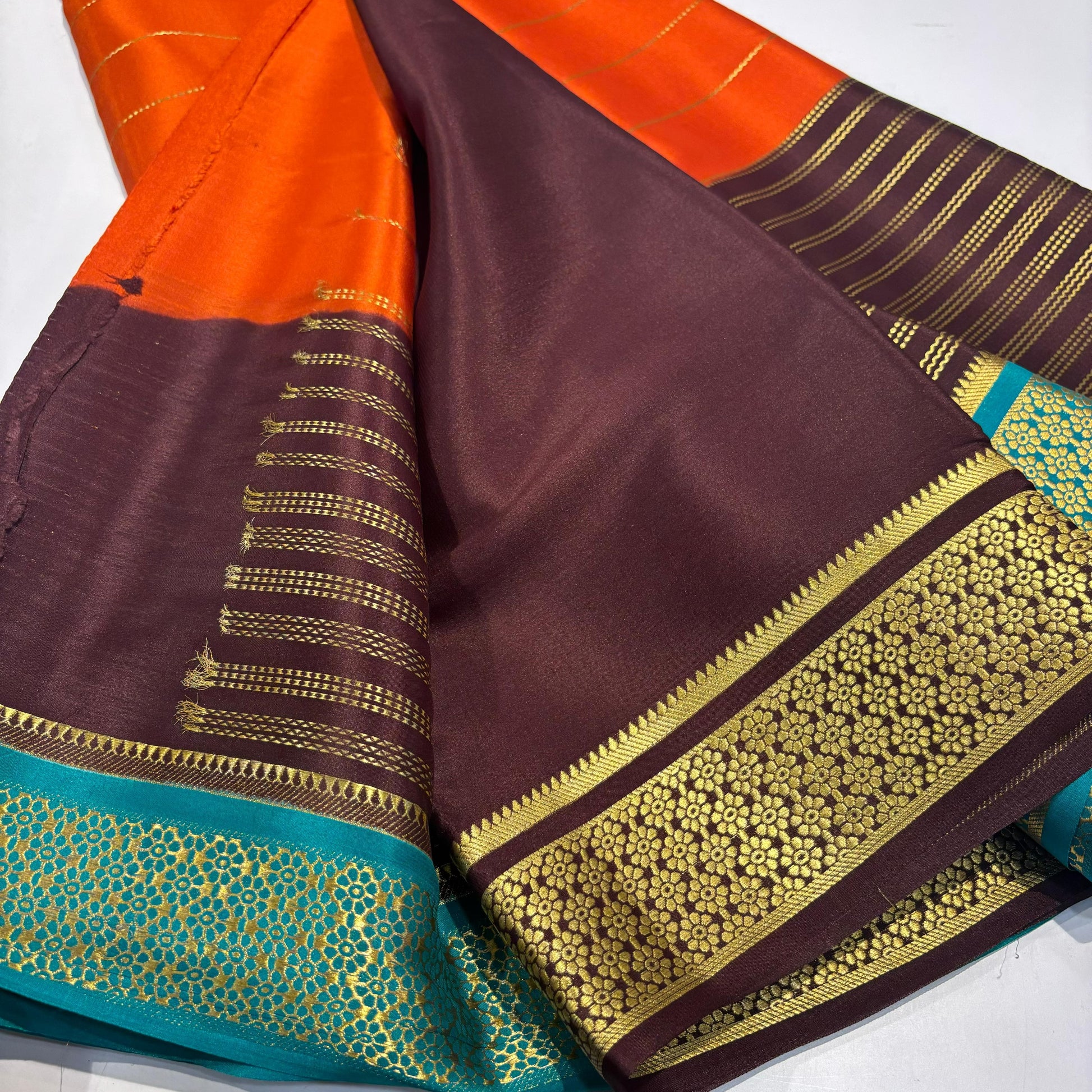 3D Mysore Silk Saree