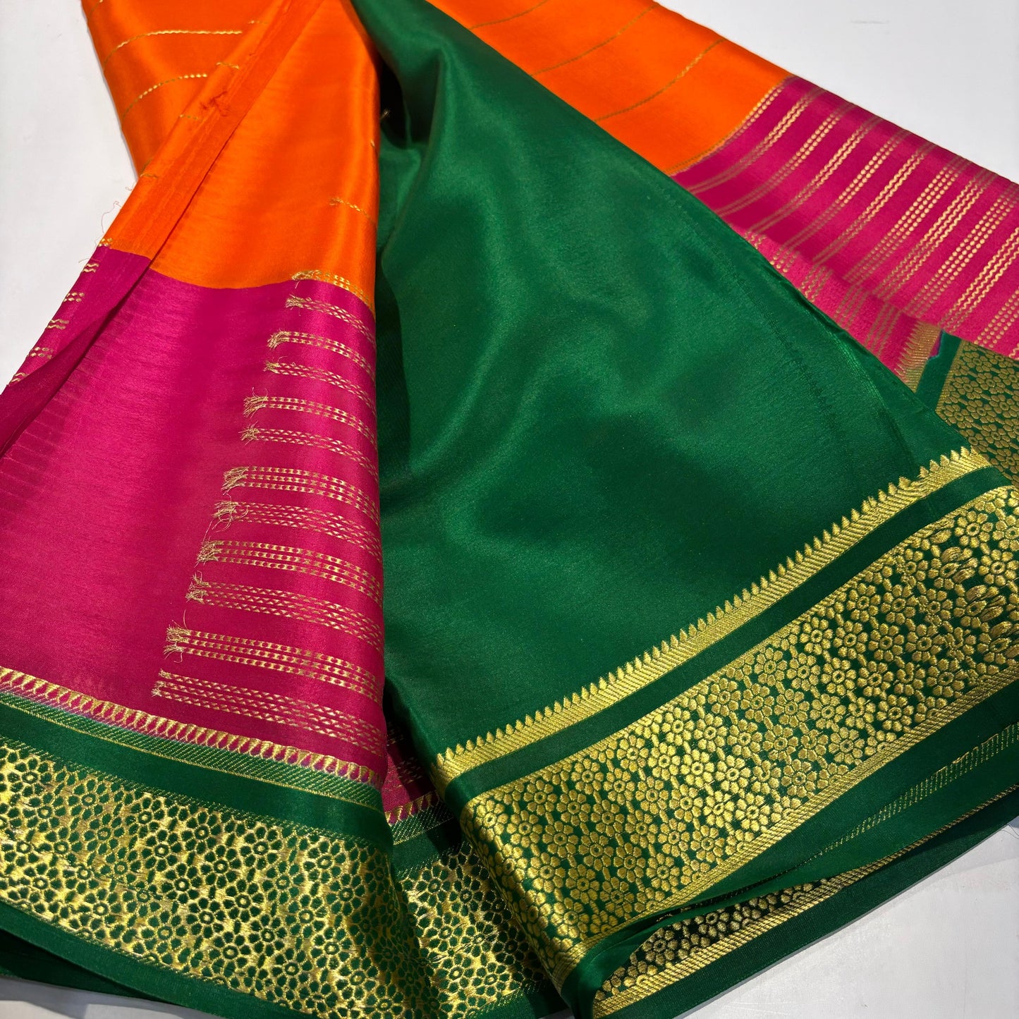 3D Mysore Silk Saree