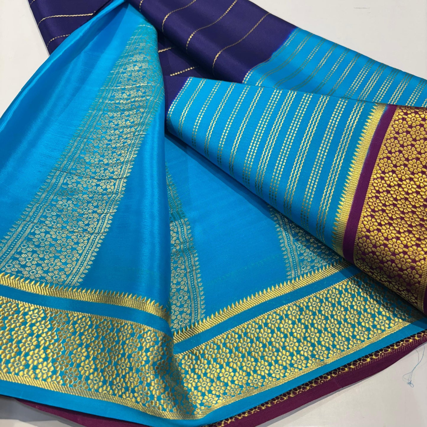 3D Mysore Silk Saree