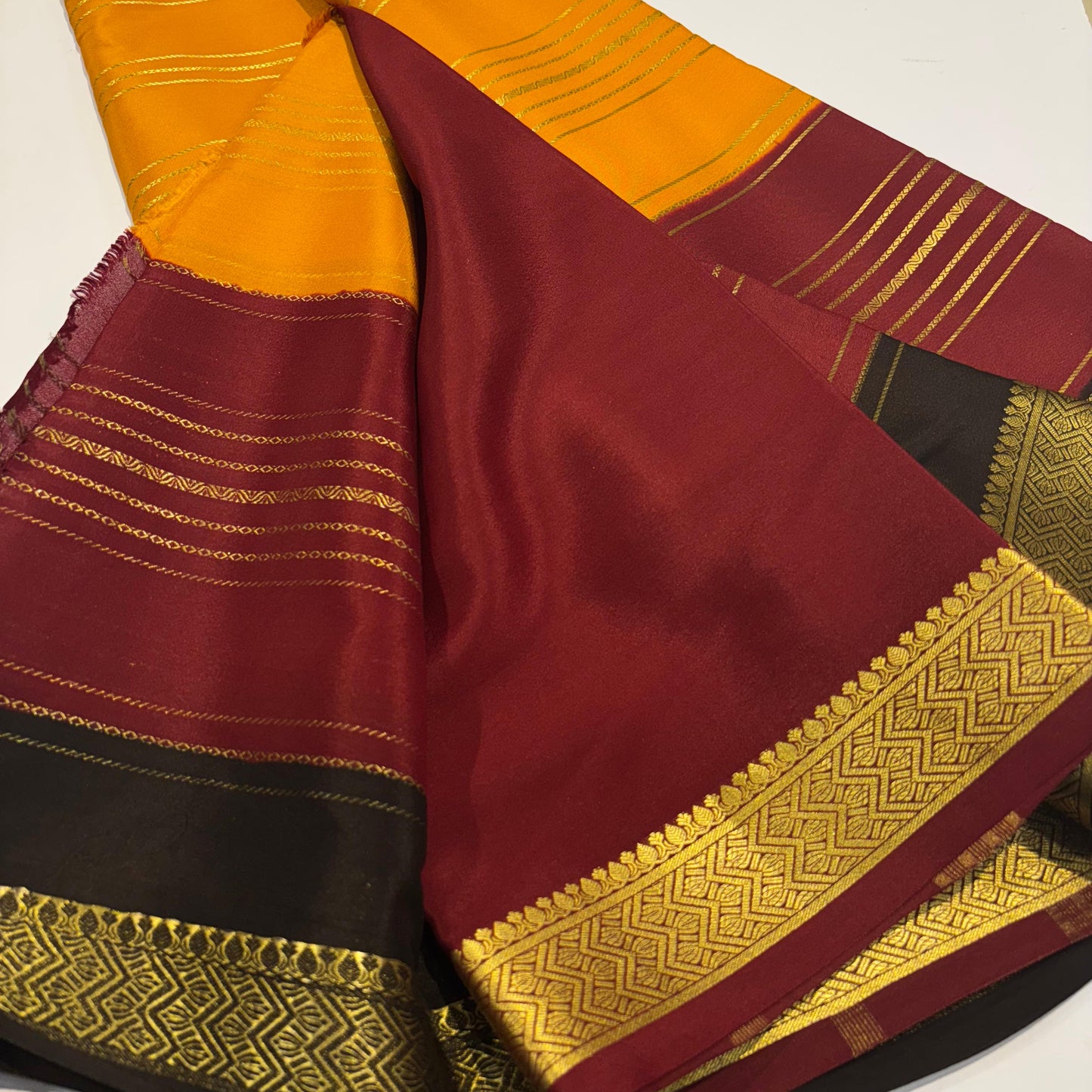 3D Mysore Silk Saree